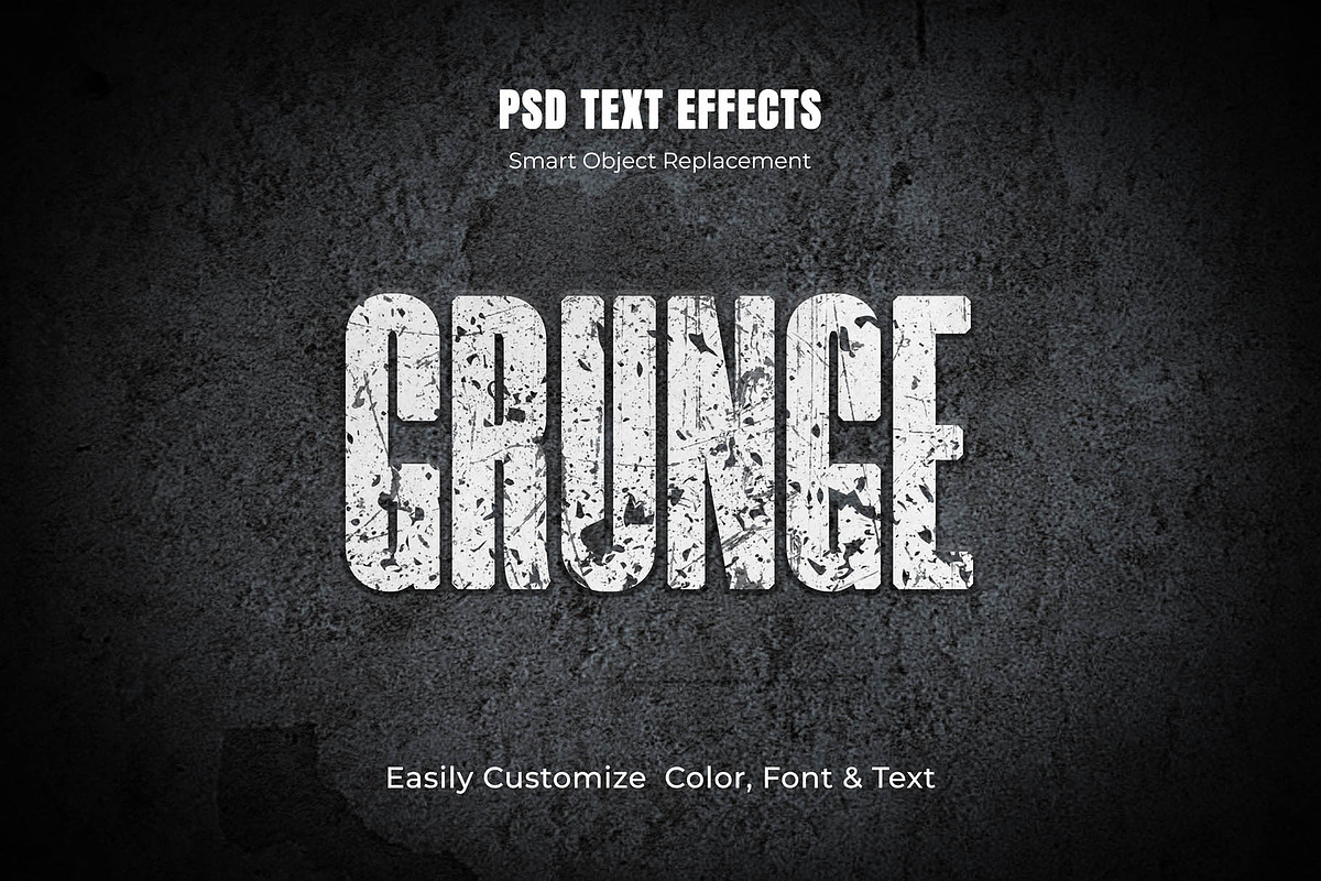 Editable Grunge Text Effect Bundle, a Layer Style Add-On by MRI STUDIO (Photo 11 of 20)