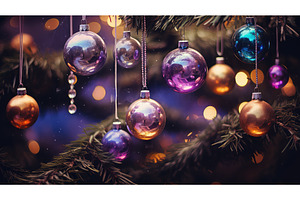 holiday tree ornament background ai, a Holiday Photo by pikepicture
