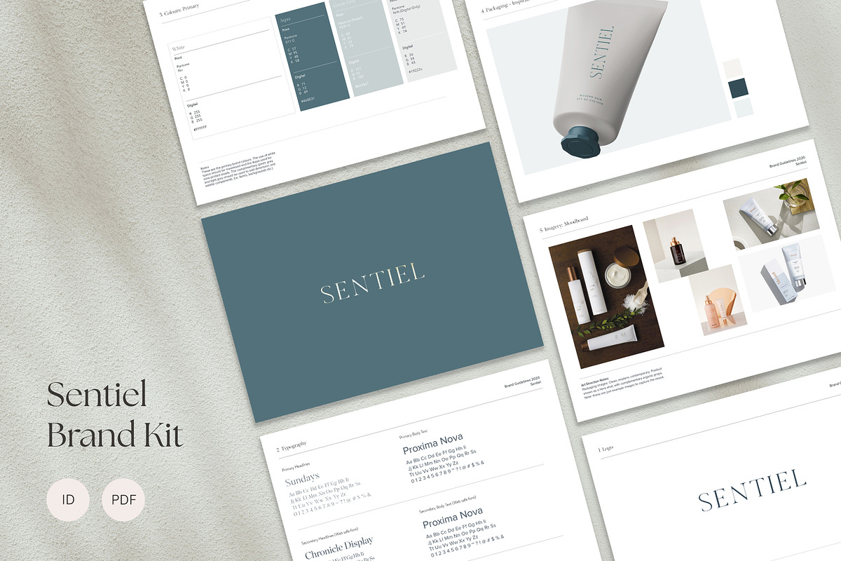Sentiel Brand Proposal | Indesign CC, a Branding & Logo Template by Mindful Mapbooks Co. (Photo 1 of 11)