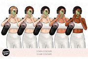 That Girl Clipart Bundle, a Healthcare Illustration by Parinaz Wadia Design (Thumbnail 3 of 10)