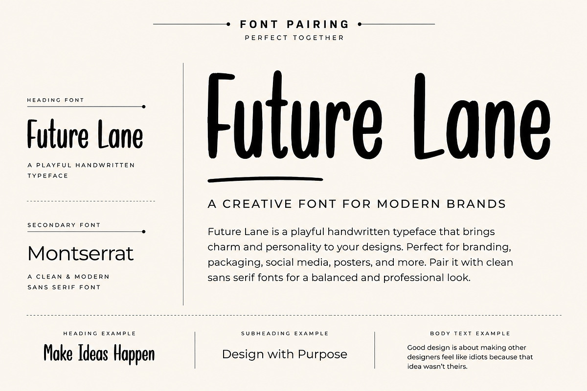 Future Lane, a Handwritten Font by Wow Magic (Photo 5 of 5)