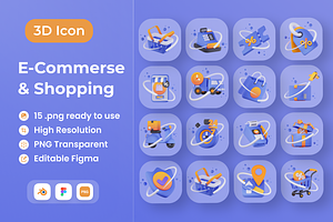 Ecommerce & Shopping 3D Illustration