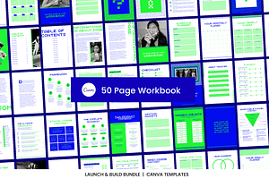 90s Brutalist Canva Workbook Pack