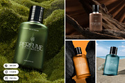 Perfume Bottle Mockup, a Packaging Mockup by Nathatype (Thumbnail 1 of 9)