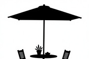 Table Umbrella Beach Silhouette, an Illustration by Amazin_art (Thumbnail 10 of 13)