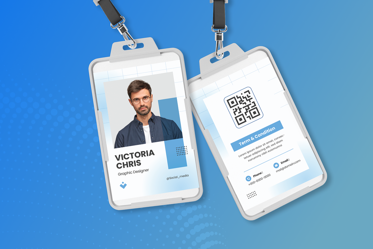 Modern Clean - ID Card, a Card Template by SquidPixey (Photo 3 of 3)