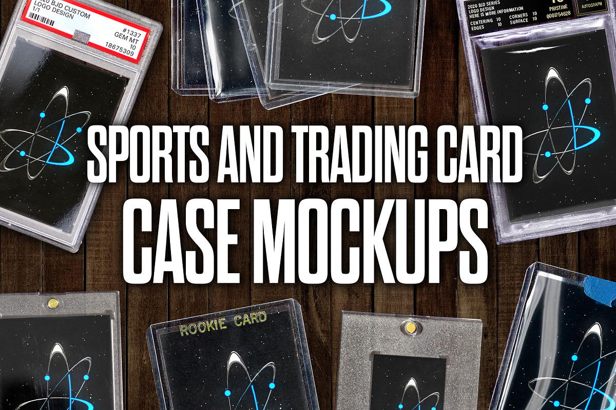 Sports and Trading Card Case Mockups, a Product Mockup by BradleyJackDesign (Photo 1 of 4)