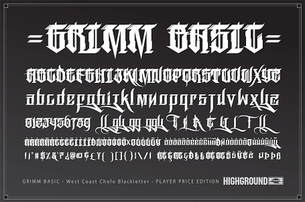 Rase Grimm Basic - Cholo Blackletter