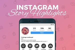 Instagram Story Highlight 170 Icons 