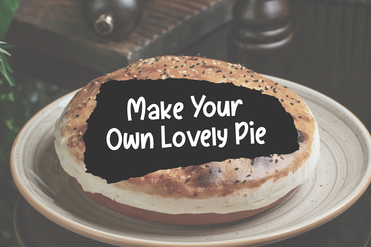 Pumkinpie - Bold Handwritten Font, a Slab Serif Font by Balpirick Studio (Photo 4 of 7)