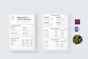 Project Status Report | Word & Indd
