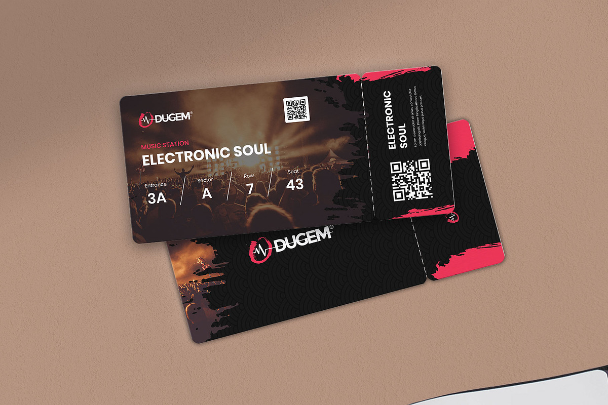 Ticket Mock-up - Dugem 1, a Templates & Theme by Themes Awesome (Photo 2 of 3)