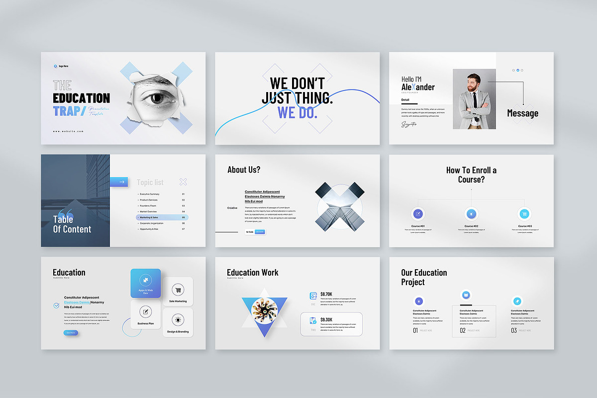 Education Trap Presentation, a Presentation Template by KreateTribe (Photo 7 of 7)