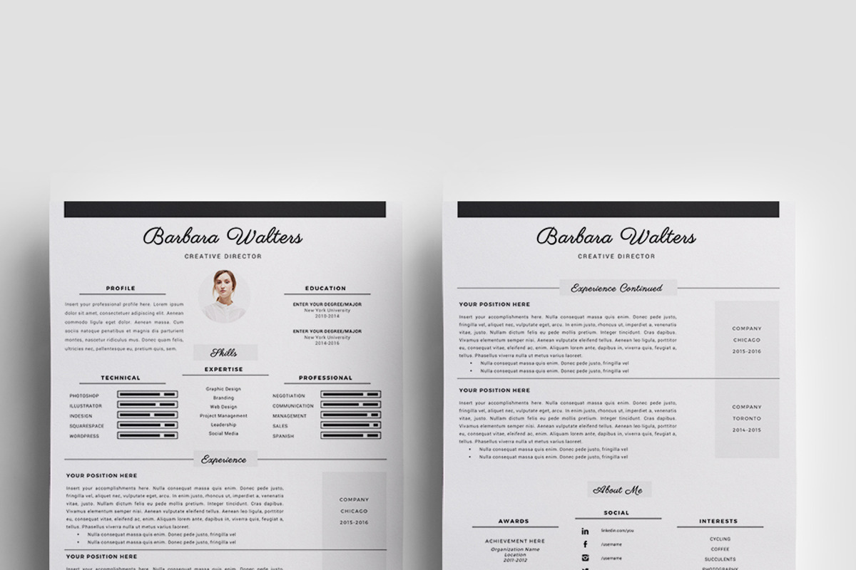 Creative Director Resume Template/CV, a Templates & Theme by Resume21 (Photo 2 of 5)