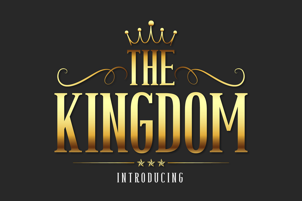 The Kingdom Fonts, a Slab Serif Font by Fox7 By Rattana (Photo 1 of 7)