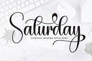 Saturday | Script Font, a Handwritten Font by Scratchones (Thumbnail 1 of 9)