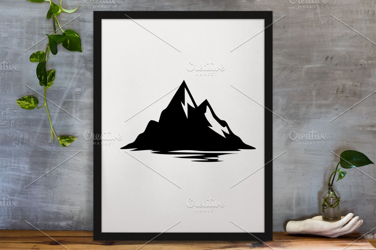Mountains Silhouette SVG, an Object Illustration by newminddesign (Photo 3 of 3)