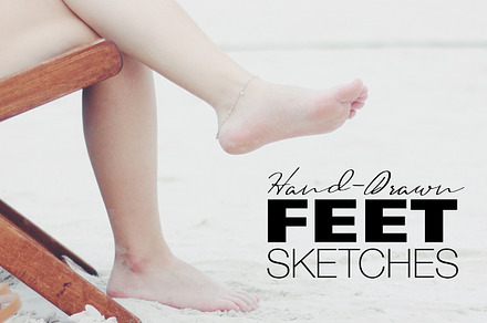 Hand-drawn Feet Sketches