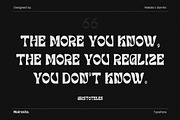 Mudranika - A Display Typeface, a Sans Serif Font by Samtiv Studio (Thumbnail 2 of 7)