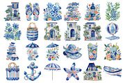 Mediterranean Coastal Clipart Png Se, an Illustration by Daily.Designs (Thumbnail 2 of 3)