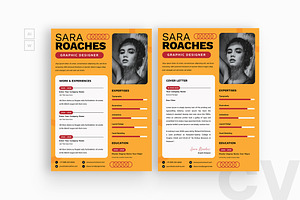 Colorful Business Resume CV, a Resume Template by iDoodle Studio