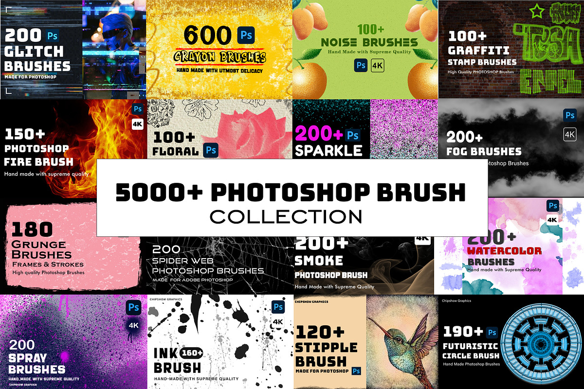 Photoshop Brushes - Mega Bundle