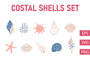Coastal Shells Illustration Set, an Illustration by Milota (Thumbnail 1 of 3)