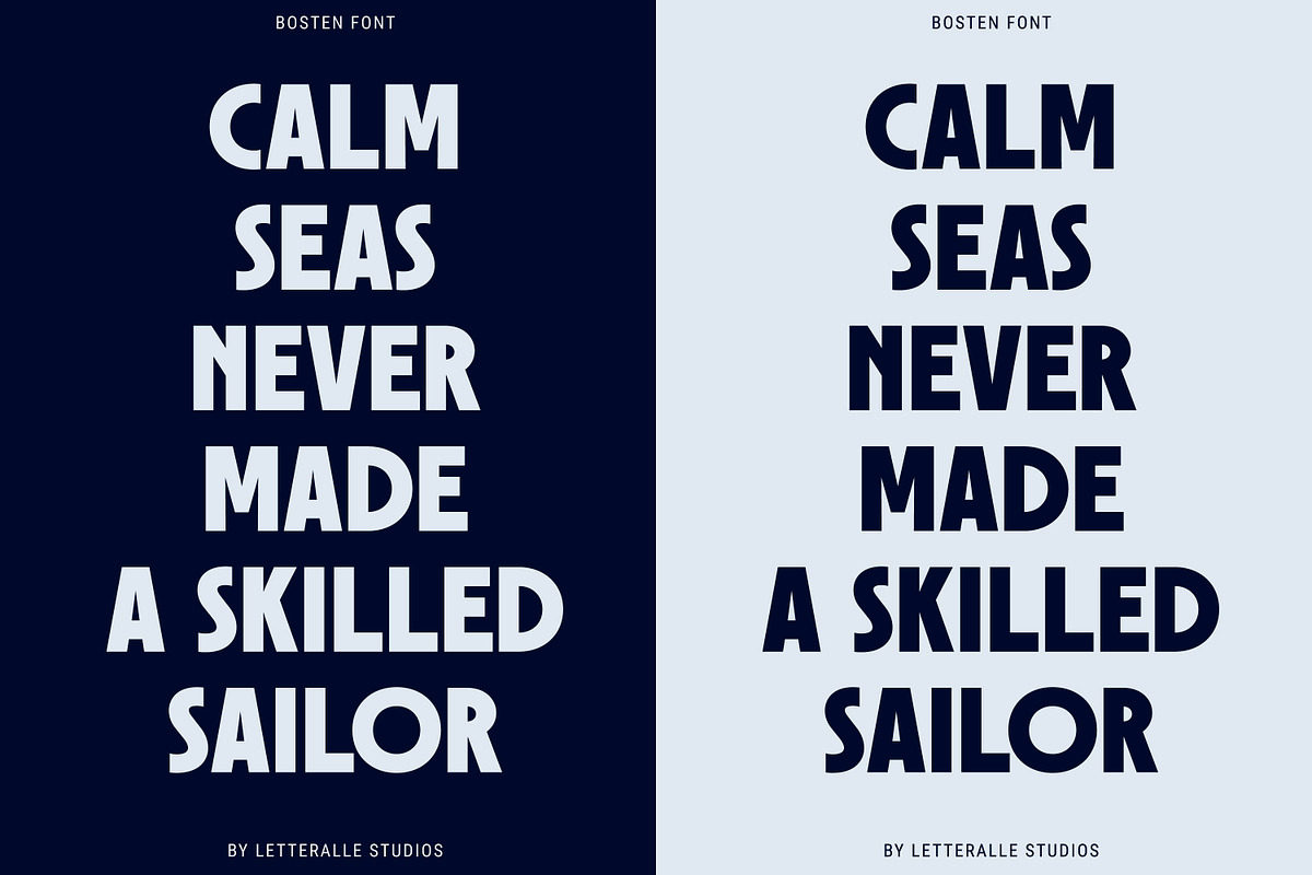 Bosten - Display Font, a Sans Serif Font by Letteralle Studios (Photo 7 of 12)