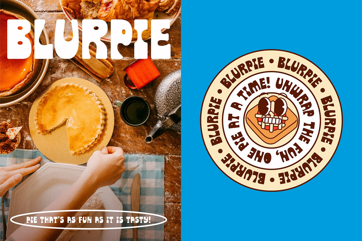 Blurpie - Bold Chunkie Display Font, a Font by Studio Moara