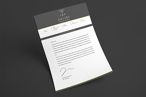 Black Gold Resume Template