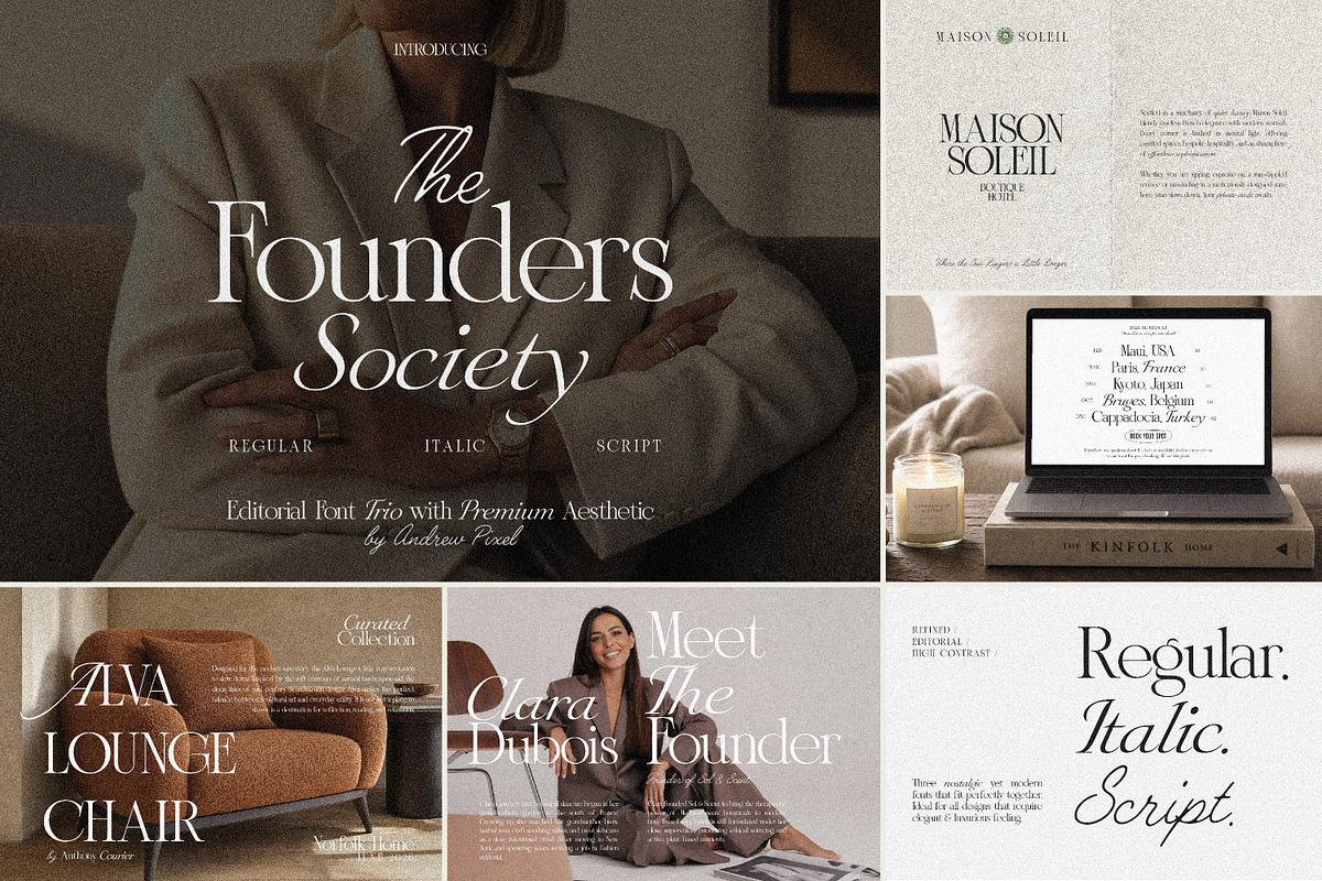 Old Money Font Bundle, a Serif Font by AndrewPixelType (Photo 5 of 9)