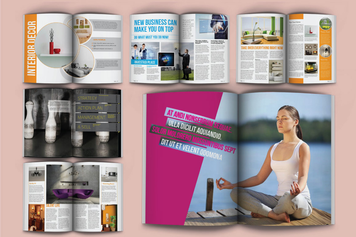 Monalia Indesign Magazine Template, a Magazine Template by Orlin (Photo 5 of 5)