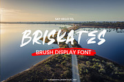 Briskates - Brush Display Font, a Handwritten Font by Dhabee (Thumbnail 1 of 13)