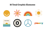 70's Retro Patterns and Icons, a Pattern Graphic by JP | Designs (Thumbnail 7 of 8)