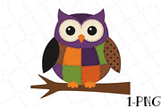 Owl Fall Patchwork Sublimation Hallo, an Illustration by DreamPrint404 (Thumbnail 1 of 5)