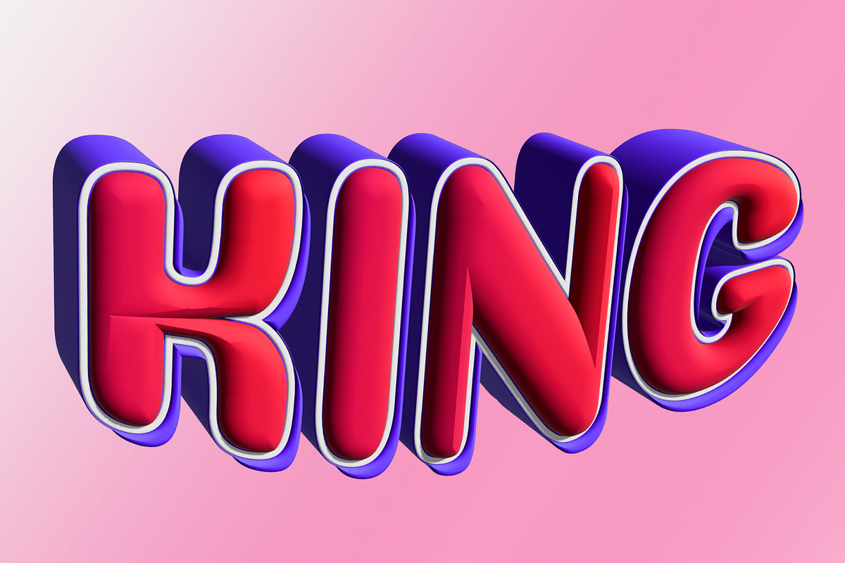 King Text Effect Design, a Layer Style Add-On by CreativeShaper (Photo 3 of 3)