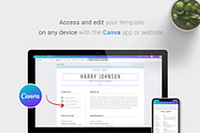 Resume/CV Template | Canva & Word, a Resume Template by CreativeZoom (Thumbnail 9 of 9)