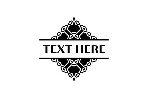 Ornate Maze-Inspired Frame template