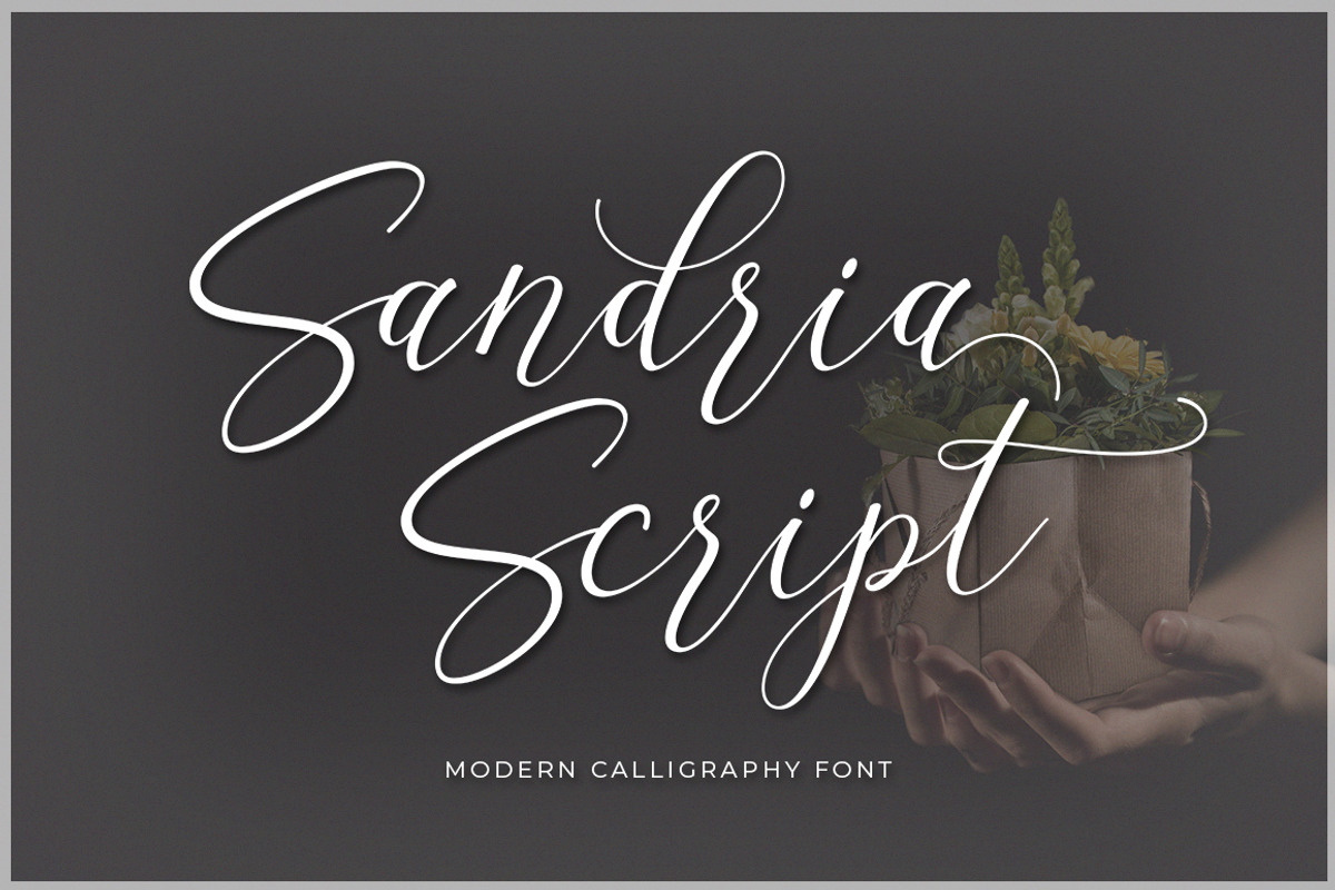 Sandria Script, a Script Font by Attract Studio (Photo 10 of 10)