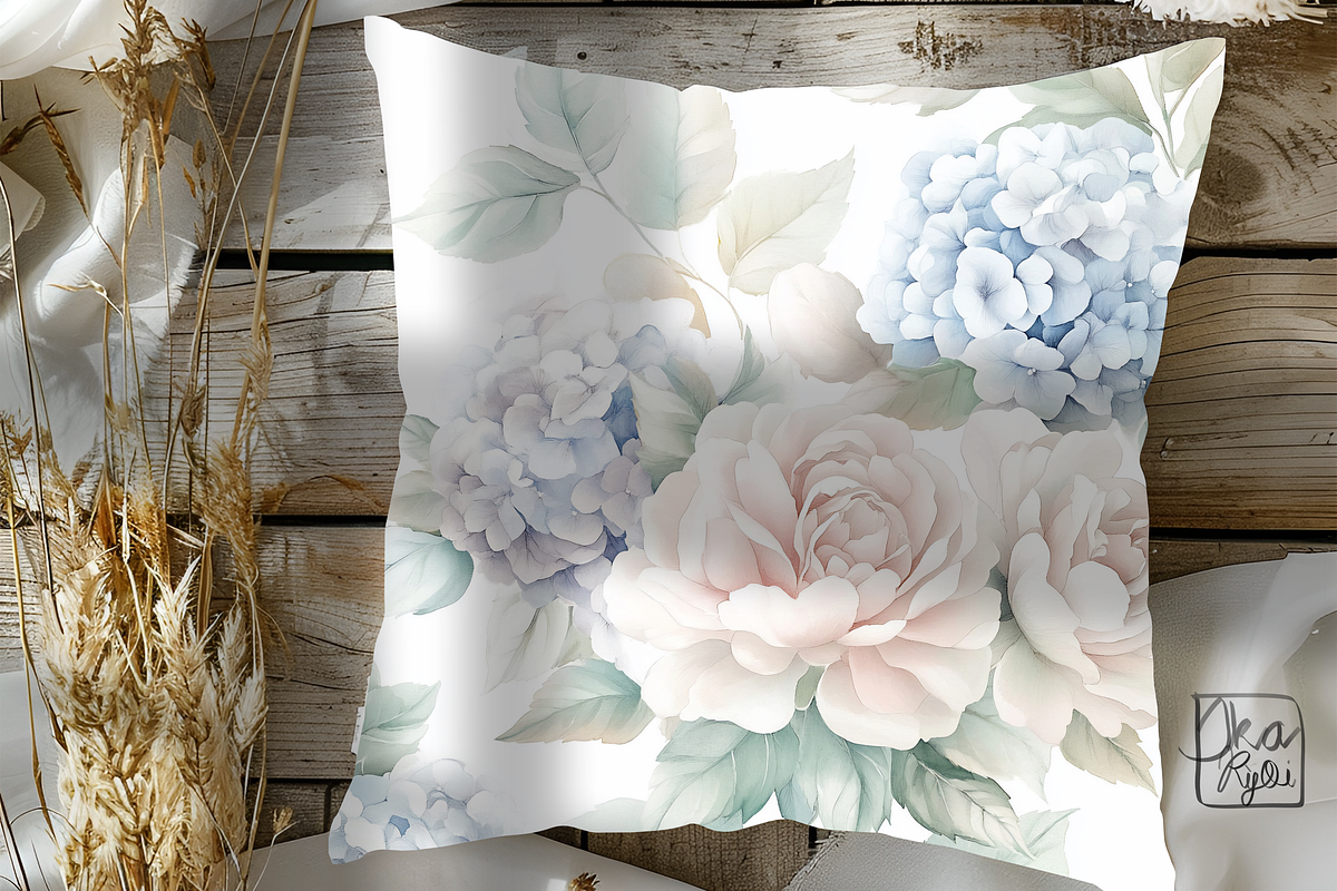 Soft Watercolor Floral Painting, an Illustration by ikarifq shop (Photo 3 of 4)