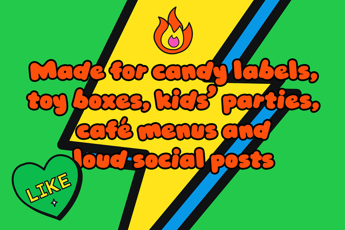 Gummy Pop Font, a Sans Serif Font by Handmadefont (Photo 11 of 15)