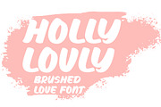Holly Lovly - Brushed Font, a Handwritten Font by Bayuktx (Thumbnail 1 of 10)