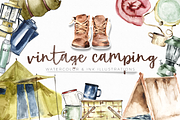 Vintage Camping, an Illustration by plaidGecko (Thumbnail 1 of 7)