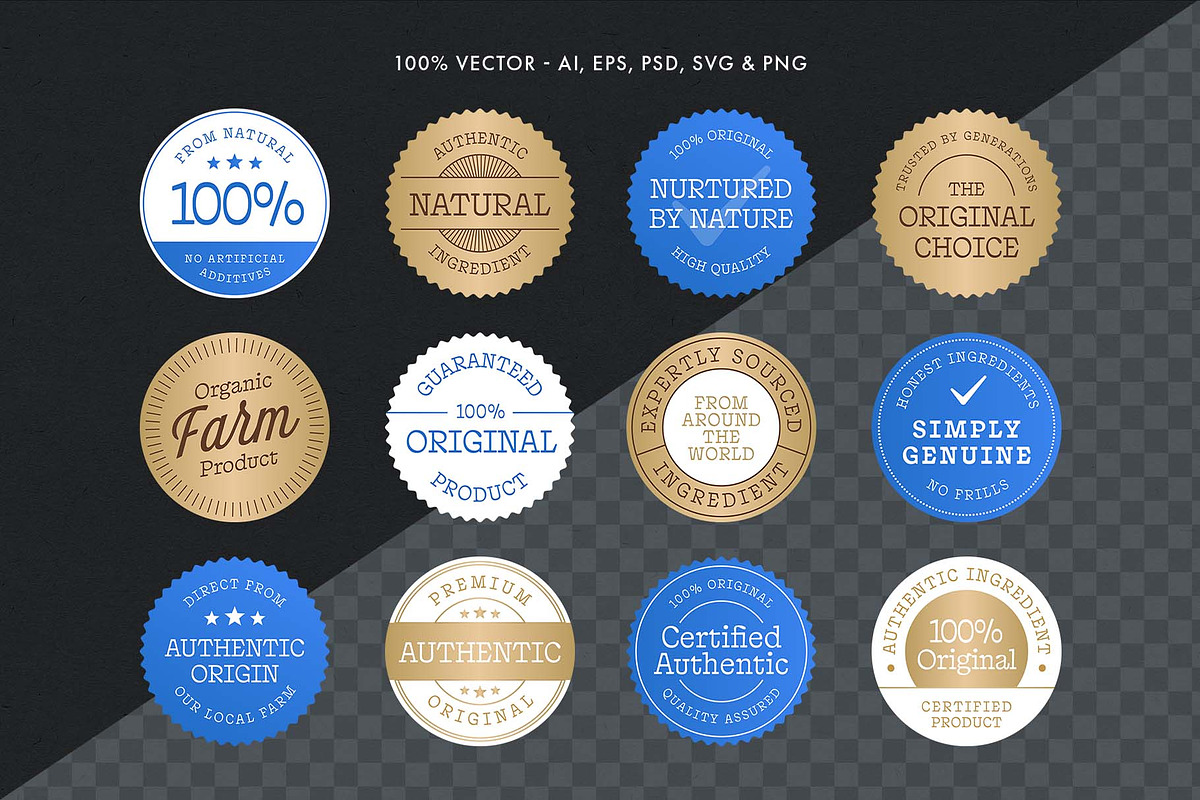 Product Packaging Sticker Set, an Object Graphic by DesignerCandies (Photo 2 of 11)