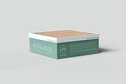 Square Shoe Box Mockup - 8 views, a Cups & Container Mockup by Illusiongraphic (Thumbnail 2 of 20)