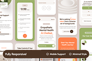 freud: AI Mental Health Website, a Landing Page Template by strangehelix.bio (Thumbnail 4 of 9)