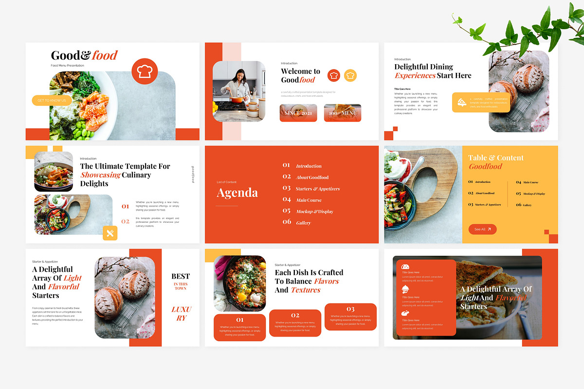 Good Food Menu Powerpoint Template, a Presentation Template by Eklip Studio (Photo 2 of 6)