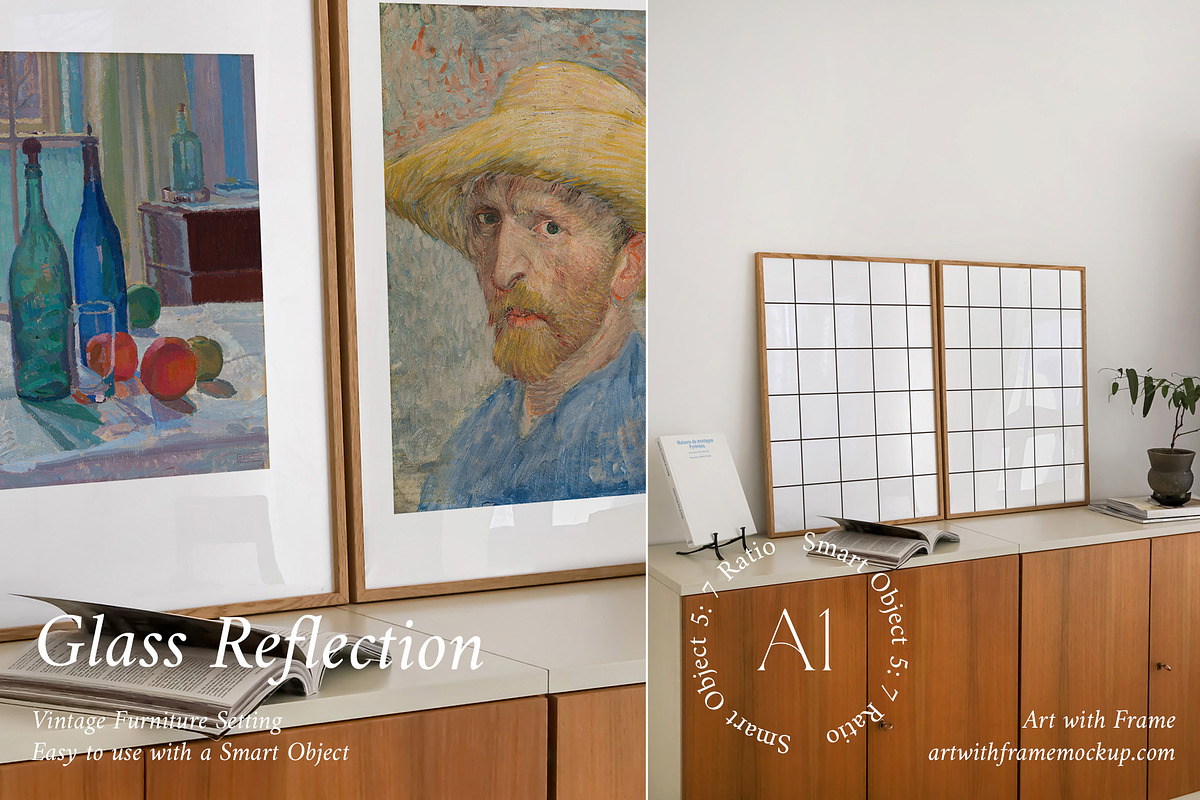 10 Nordic Frame Mockup Set, a Product Mockup by ArtwithFrame (Photo 10 of 13)