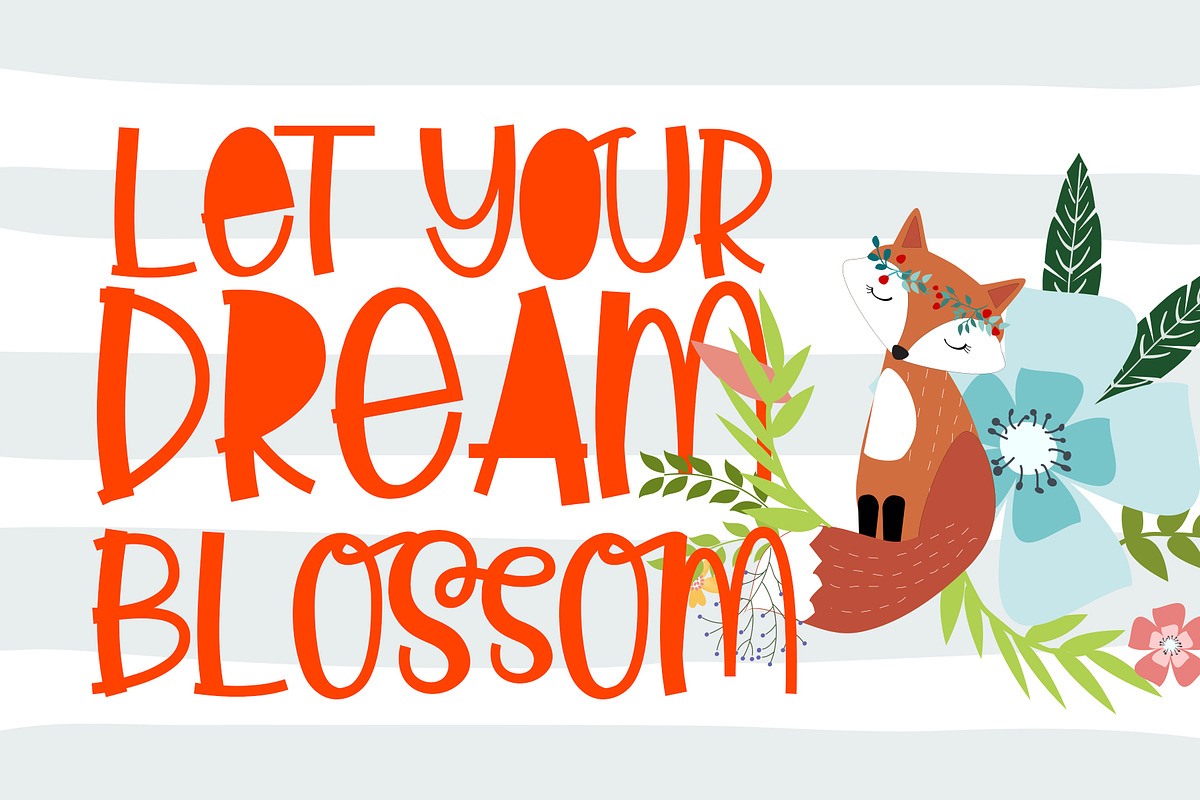 Little Foxie - Two Styles Font preview 2
