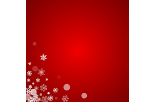 Christmas snowflakes on red, an Object Illustration by Holo Art